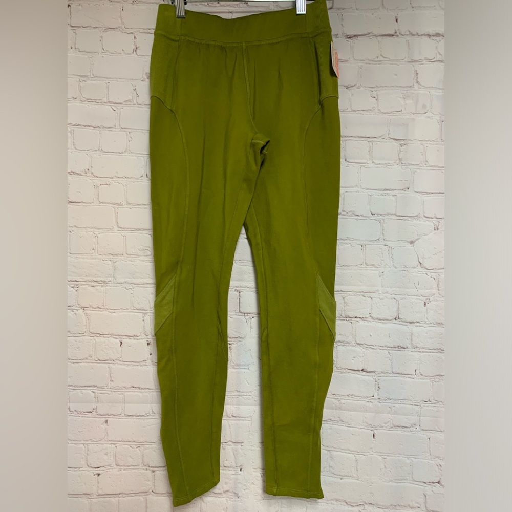 NEW Anthropologie Free Movement Green Army Leggings Size XS​